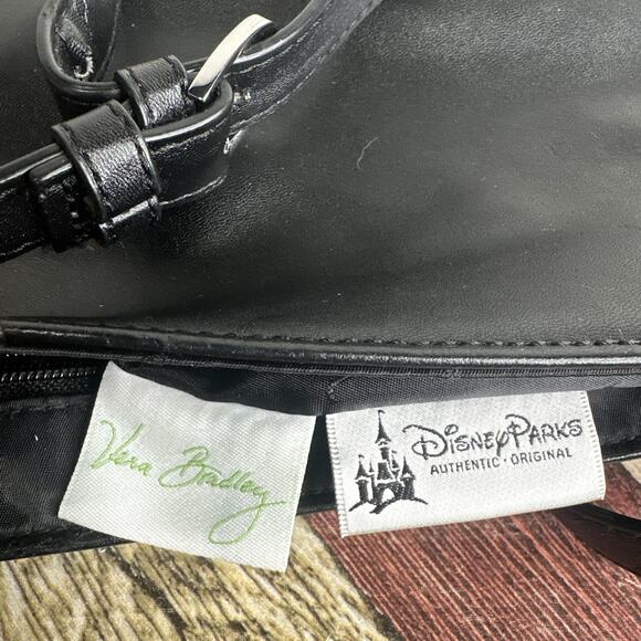 Disney Parks Vera Bradley Lazer Cut Mickey Mouse Icon Crossbody Bag Black +White - Picture 12 of 16